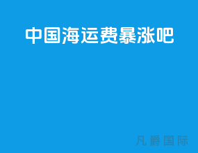中国海运费暴涨吧
