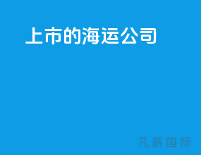 上市的海运公司