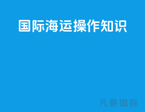 国际海运操作知识