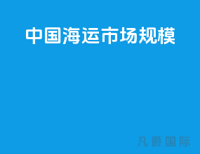 中国海运市场规模