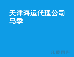 天津海运代理公司马季