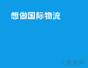 想做国际物流