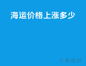 海运价格上涨多少