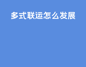 多式联运怎么发展