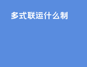 多式联运什么制