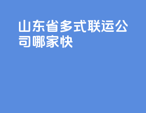 山东省多式联运公司哪家快