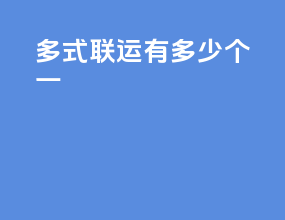 多式联运有多少个一