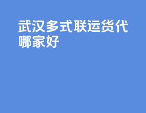 武汉多式联运货代哪家好
