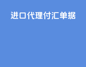 进口代理付汇单据