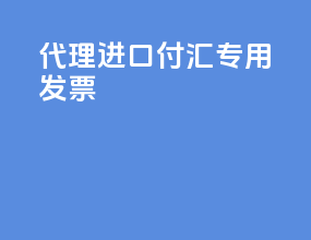 代理进口付汇专用发票