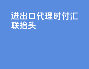 进出口代理时付汇联抬头