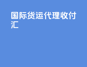 国际货运代理收付汇