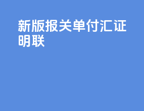 新版报关单付汇证明联