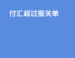 付汇超过报关单