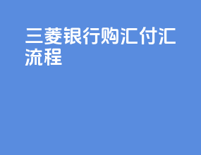 三菱银行购汇付汇流程