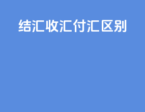 结汇收汇付汇区别