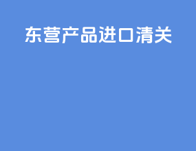 东营产品进口清关