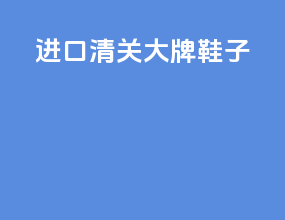 进口清关大牌鞋子