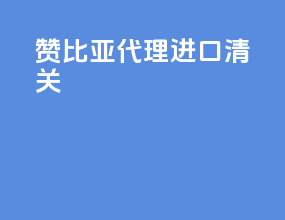 赞比亚代理进口清关