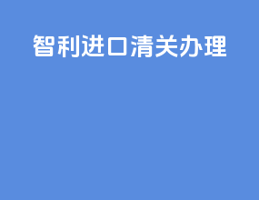 智利进口清关办理