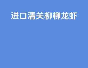 进口清关柳柳龙虾