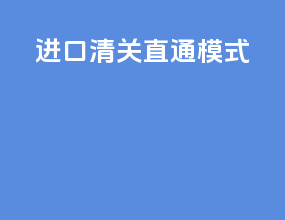 进口清关直通模式