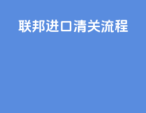 联邦进口清关流程