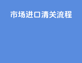 市场进口清关流程