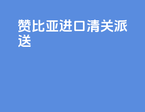 赞比亚进口清关派送