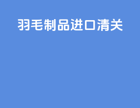 羽毛制品进口清关