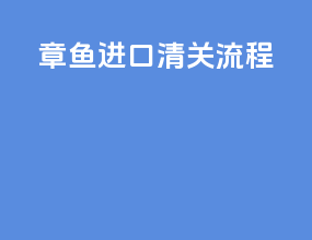 章鱼进口清关流程