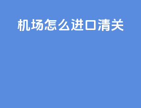 机场怎么进口清关