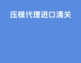 压模代理进口清关