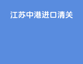 江苏中港进口清关