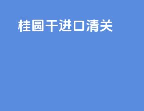 桂圆干进口清关