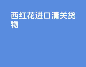西红花进口清关货物