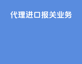 代理进口报关业务