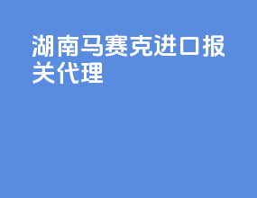 湖南马赛克进口报关代理