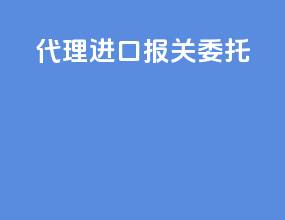 代理进口报关委托