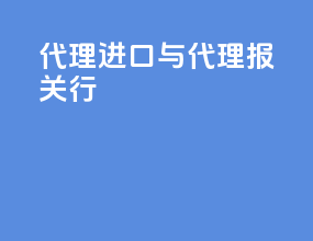 代理进口与代理报关行