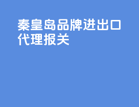 秦皇岛品牌进出口代理报关