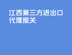 江西第三方进出口代理报关