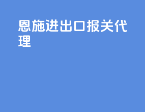 恩施进出口报关代理