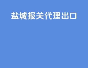 盐城报关代理出口