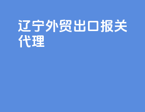 辽宁外贸出口报关代理