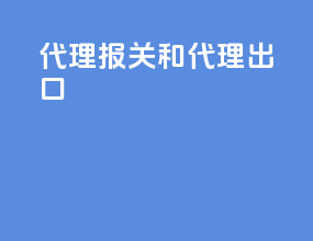 代理报关和代理出口
