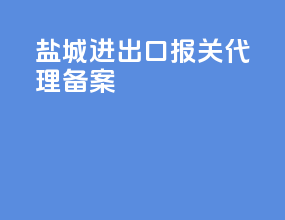 盐城进出口报关代理备案
