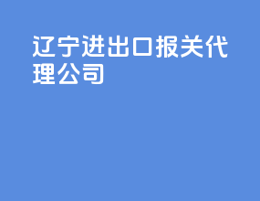 辽宁进出口报关代理公司