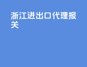 湛江进出口代理报关
