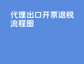 代理出口开票退税流程图